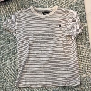 Striped Black and White Men's T-Shirt